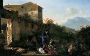 PYNACKER, Adam Landscape with Goatherd oil painting reproduction